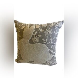 Celerie By Celerie Kemble Embroidered Accent Bunny Pillow 18x18